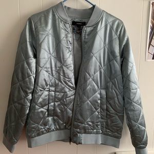 FOREVER 21 metallic blue jacket